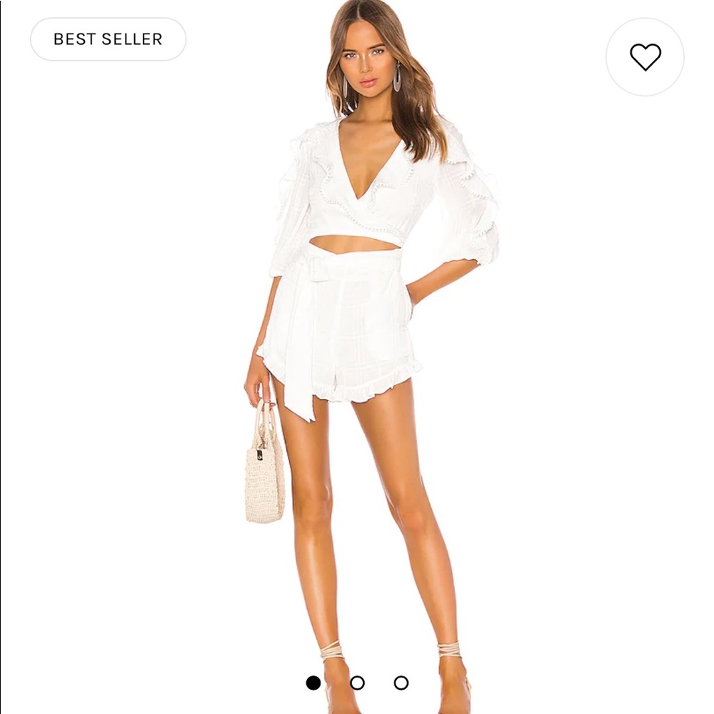Best selling white romper from REVOLVE never worn